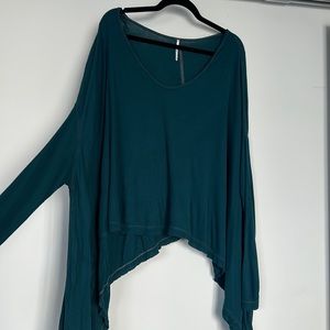 Free people ribbed dolman long sleeve shirt